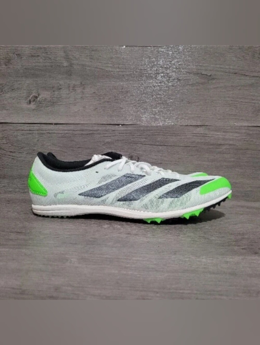 Adidas Men's Size 8 Adizero XCS Shoes White Green Shoes